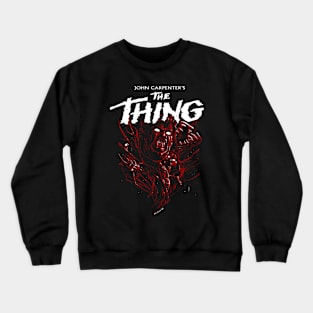 Man is the warmest place to hide - v2 Red Crewneck Sweatshirt